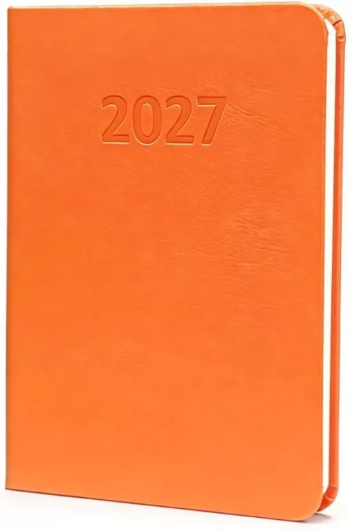 Kalendarz 2027 A6 Prestige Tygodniowy Pomarańczowy - tantis.pl
