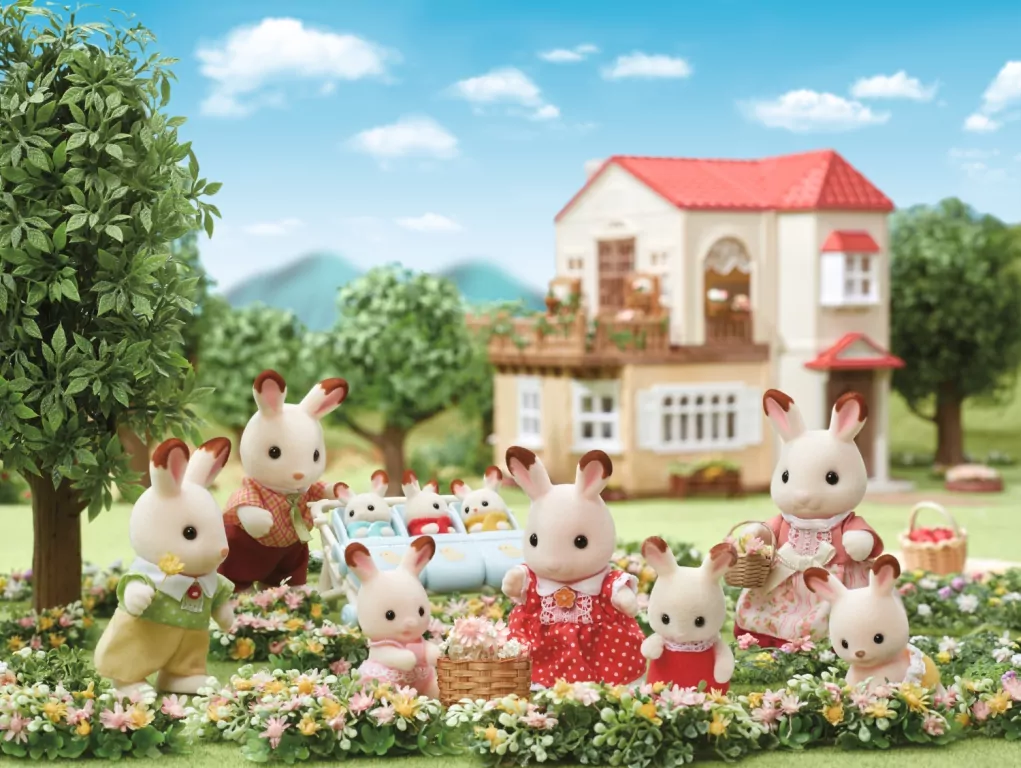 Sylvanian Families. Rodzina królików z czekoladowymi uszkami - tantis.pl