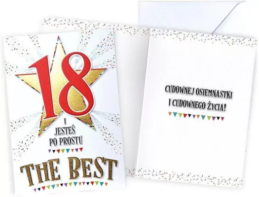 Karnet 18 urodziny