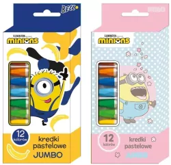 Kredki pastelowe Jumbo 12 kolorów Minionki