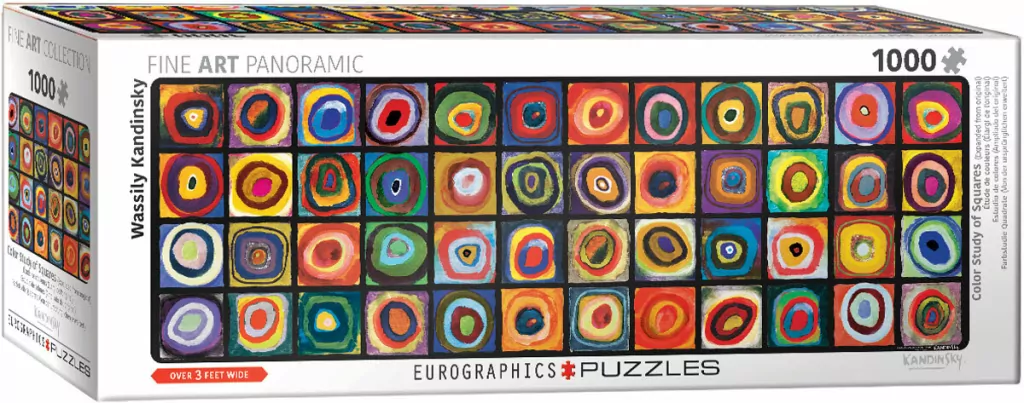 Puzzle 1000 Studium kolorów, Wasily Kandinsky - tantis.pl