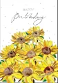 Karnet B6 + koperta. Urodziny. Słoneczniki - tantis.pl