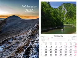 Kalendarz 2026 ścienny Polskie góry