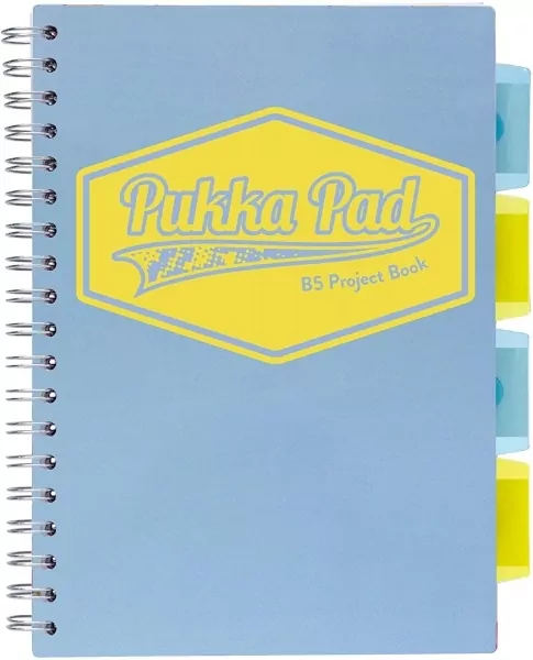 Kołozeszyt Pukka Pad B5 Project Book Pastel niebieski - tantis.pl