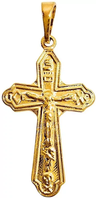 Zawieszka Krzyżyk Pozłacany 27x16mm - tantis.pl