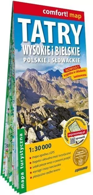 Comfort! map Tatry Wysokie i Bielskie 1:30 000 - tantis.pl