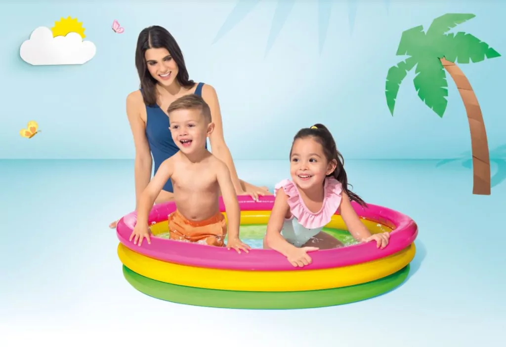 Intex. Brodzik kolorowy 144cm - tantis.pl