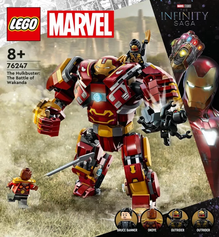 LEGO® Super Heroes Marvel. Hulkbuster bitwa o Wakandę 76247 - tantis.pl