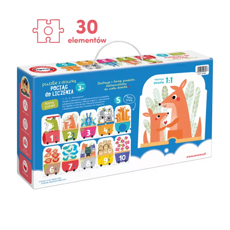 CzuCzu. Puzzle z dziurką. Pociąg do liczenia - tantis.pl