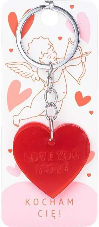 Brelok Serce na prezent Love You More - tantis.pl