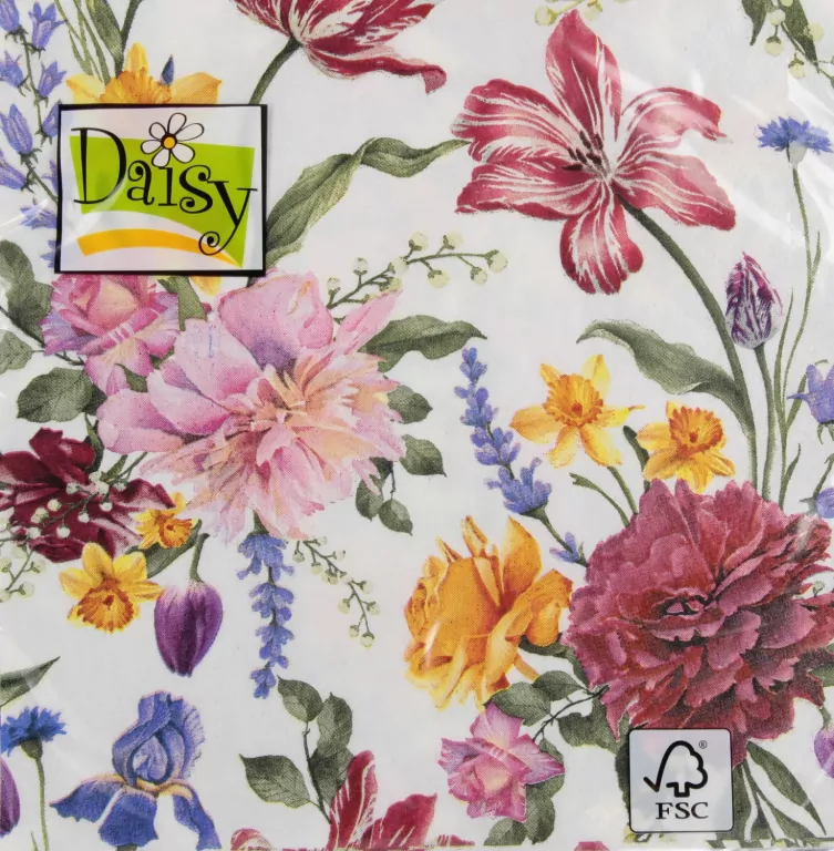 Serwetki DAISY Lunch SD 330x330 Kwiaty 044601 - tantis.pl