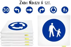 Poduszki Znaki Drogowe 3cm 6szt
