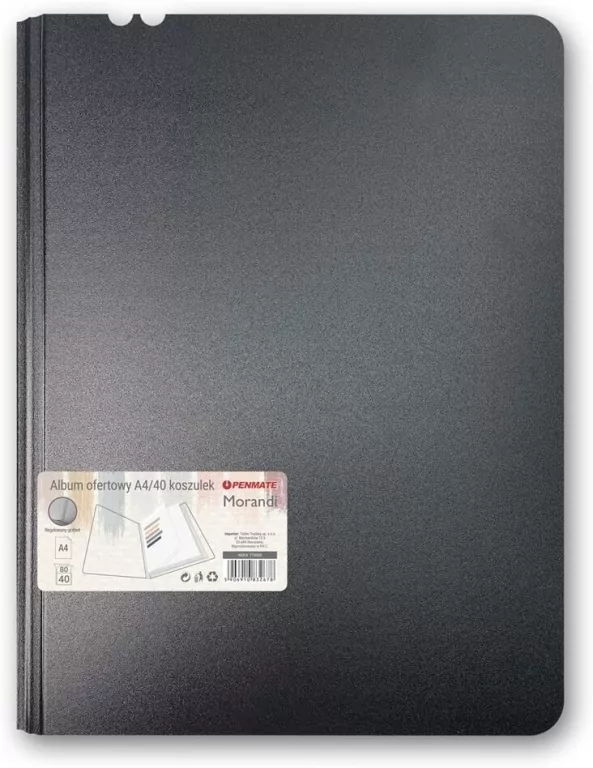 Album ofertowy A4 40 koszulek Morandi czarny - tantis.pl