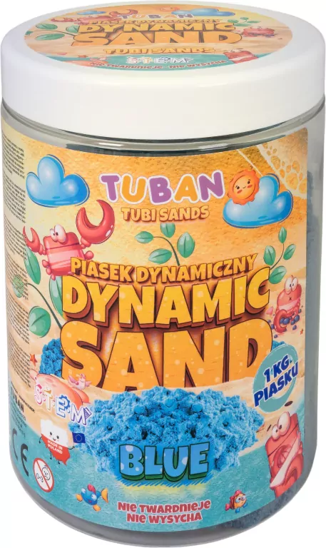 Piasek dynamiczny niebieski 1kg - tantis.pl
