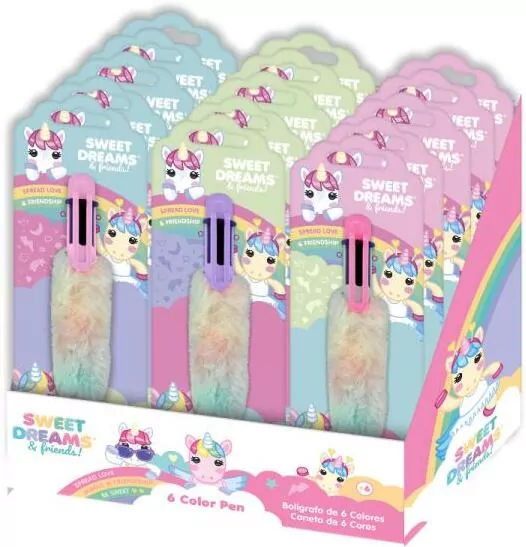 Długopis 6 kolorowy Sweet Dreams KL11544 mix kolorów - tantis.pl