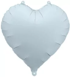 Balon foliowy Serce 45cm mglisty niebieski
