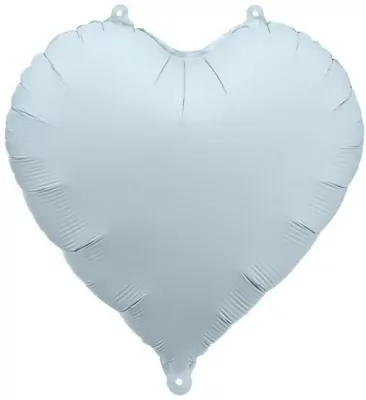 Balon foliowy Serce 45cm mglisty niebieski