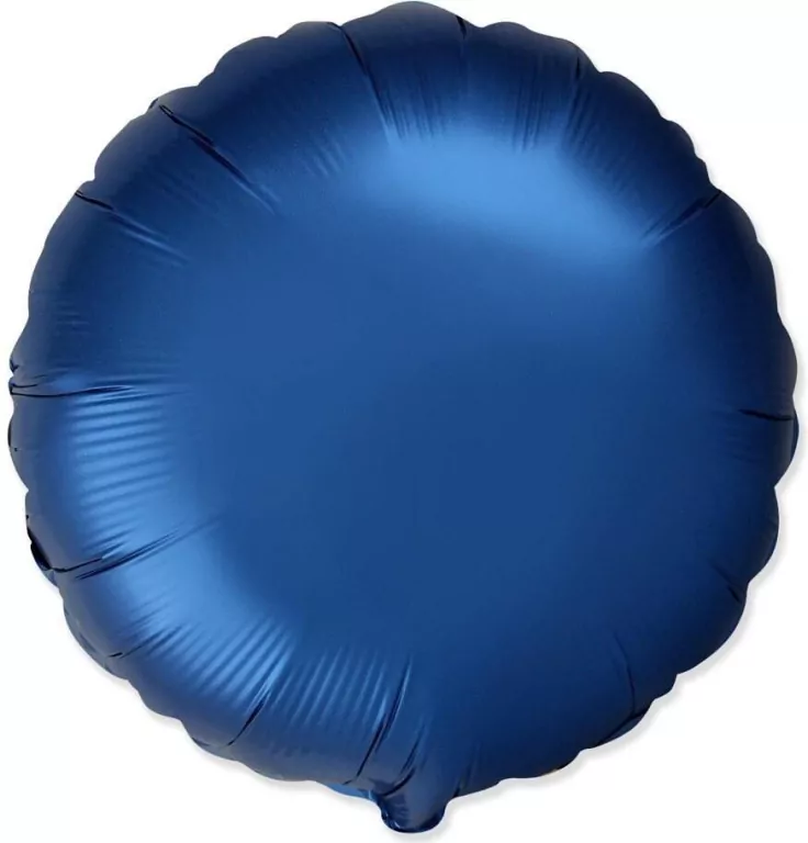Balon foliowy Okrągły satynowy Navy Blue 45cm - tantis.pl