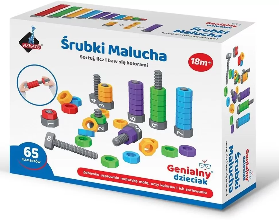 Śrubki malucha kreatywny zestaw do skręcania - tantis.pl
