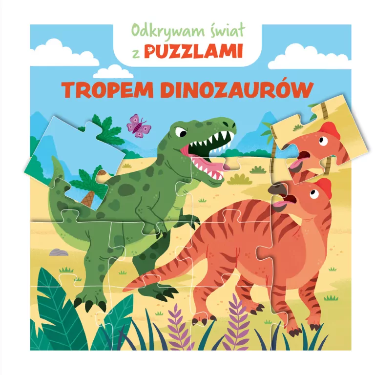 Odkrywam świat z puzzlami. Tropem dinozaurów - tantis.pl