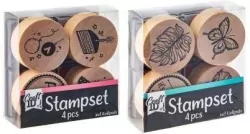 Drewniany zestaw stempli