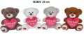 Miś z sercem 25cm MIX - tantis.pl