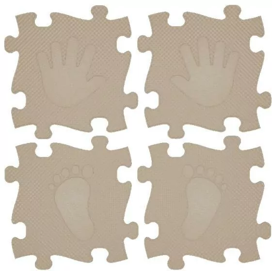 Mata podłogowa sensoryczna 16 el. Magic Set Beż - tantis.pl