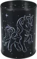 Skarbonka metalowa okrągła Unicorn holograf - tantis.pl