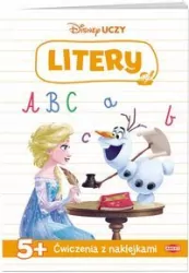 Litery. Ćwiczenia z naklejkami. Disney uczy