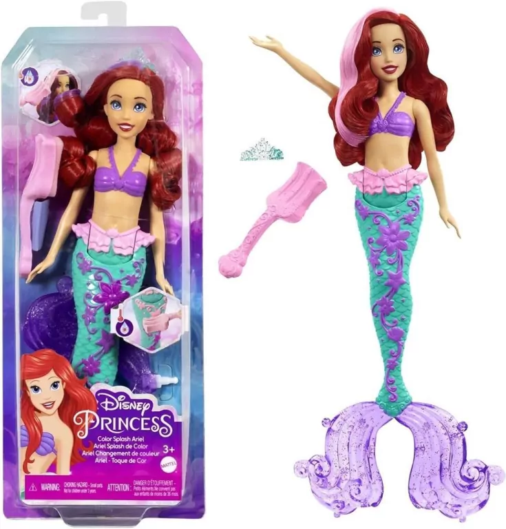 Arielka, zmiana koloru. Disney Princess. HLW00 - tantis.pl