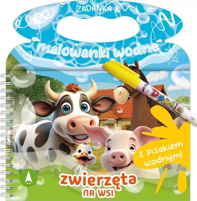 Zadanka & malowanki wodne. Zwierzęta na wsi - tantis.pl