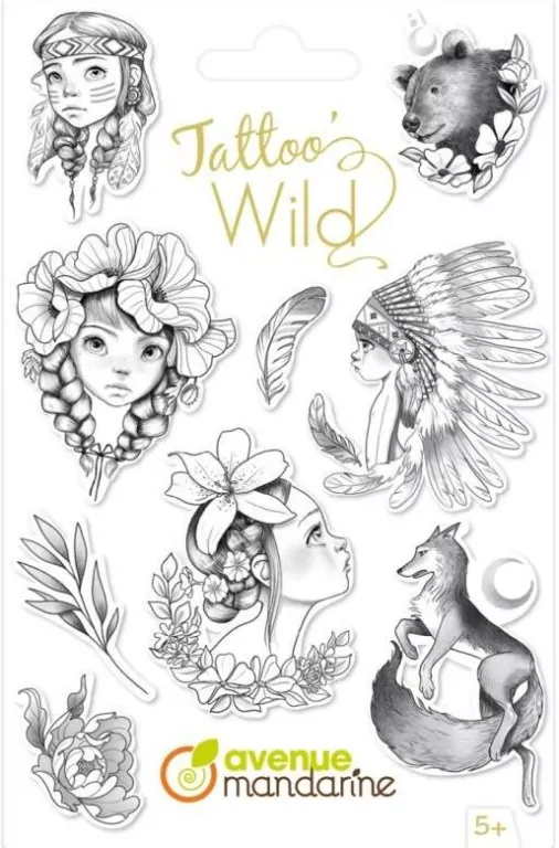 Tatuaże zmywalne Wild Emmanuelle Colin - tantis.pl