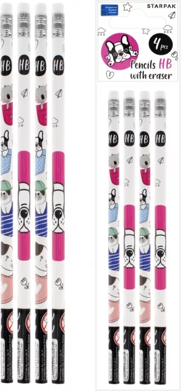 Ołówek z gumką HB Minisy - tantis.pl