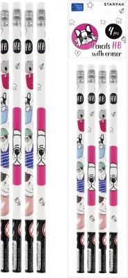 Ołówek z gumką HB Minisy