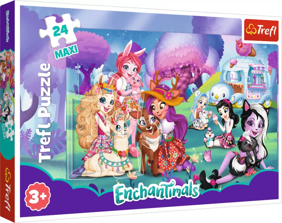 Puzzle 24. Maxi. Wesoły świat Enchantimals. 14315 - tantis.pl