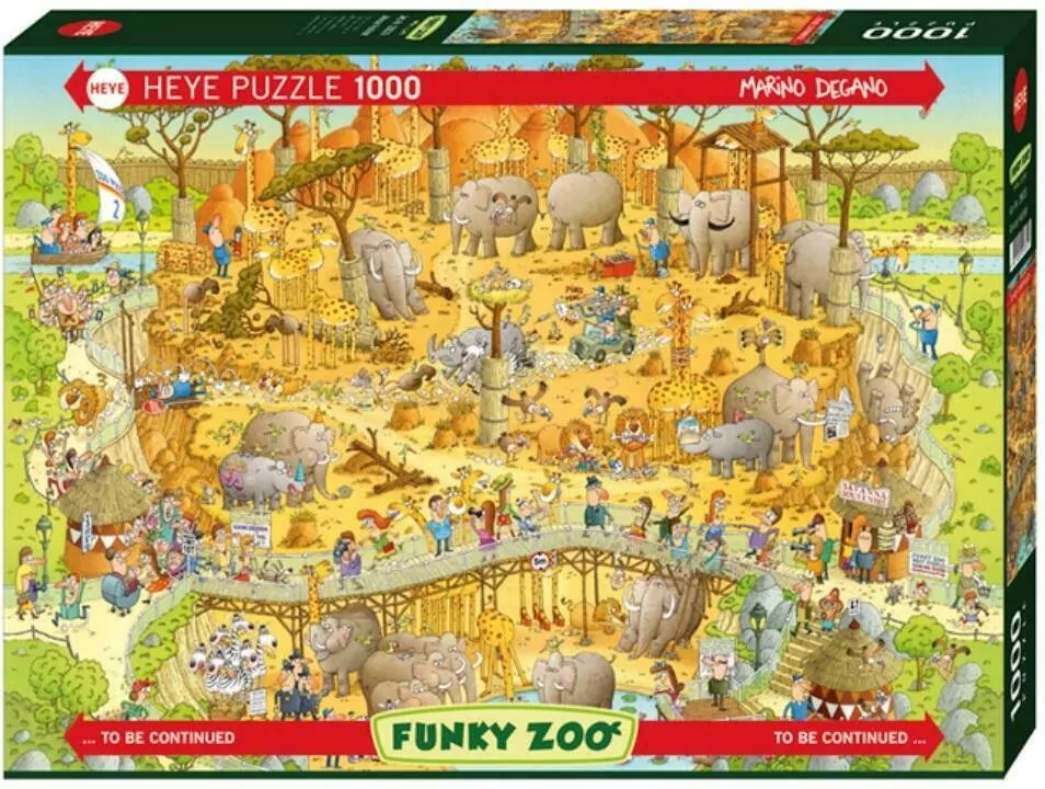 Puzzle 1000 Funky ZOO, Afrykańskie ZOO - tantis.pl