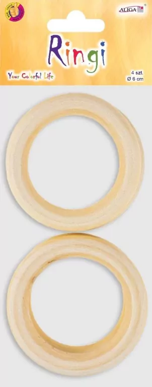 Ringi drewniane 6cm - tantis.pl