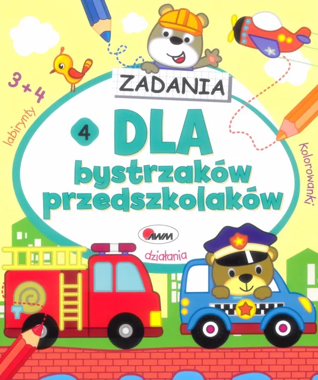 Dla bystrzaków przedszkolaków. Zadania 4 - tantis.pl