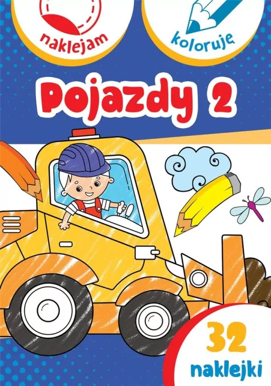 Pojazdy 2. Naklejam i koloruję - tantis.pl