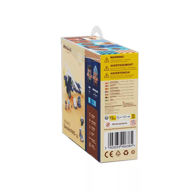 Samolot RWD-13. Mini Waffle Wedel 120el - tantis.pl