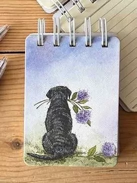 Kołonotes A7 SSN39 Labrador z kwiatami - tantis.pl