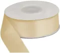 Wstążka dekoracyjna 25mm/25m kremowa - tantis.pl