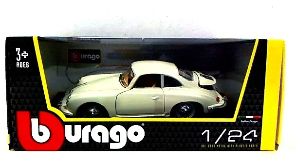 Porshe 356B Coupe Ivory 1:24 BBURAGO - tantis.pl