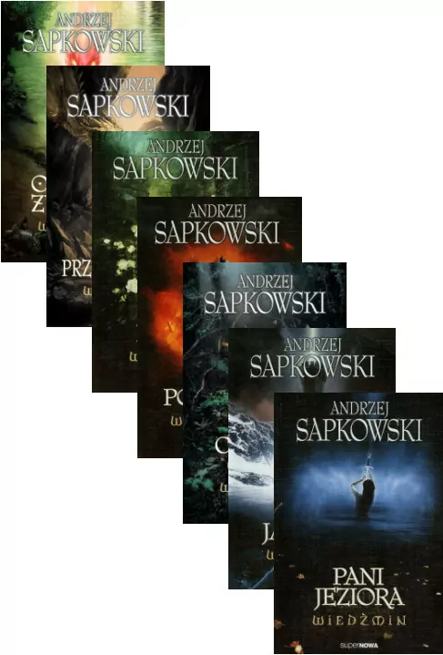 Pakiet: Ostatnie życzenie / Miecz przeznaczenia / Krew elfów / Czas pogardy / Chrzest ognia / Wieża jaskółki / Pani Jeziora. Wiedźmin. Tom 1-7 - tantis.pl