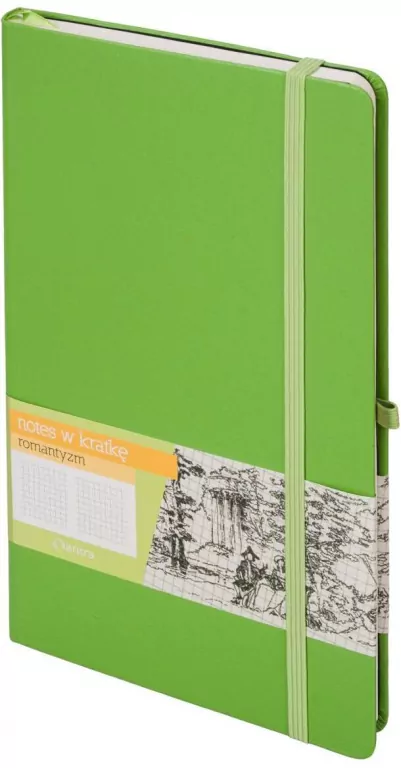 Notes A5 Kratka Romantyzm Zielony ANTRA - tantis.pl