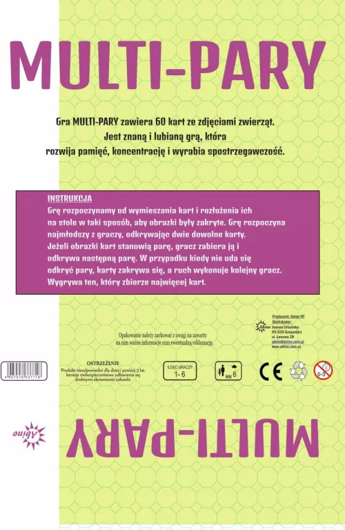 Multi-pary Zwierzęta ABINO - tantis.pl