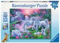 Puzzle XXL 150. Jednorożce o zachodzie słońca. 100217 - tantis.pl
