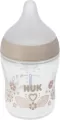 NUK. Perfect Match. Butelka z silikonowym smoczkiem. 150 ml. Serca - tantis.pl