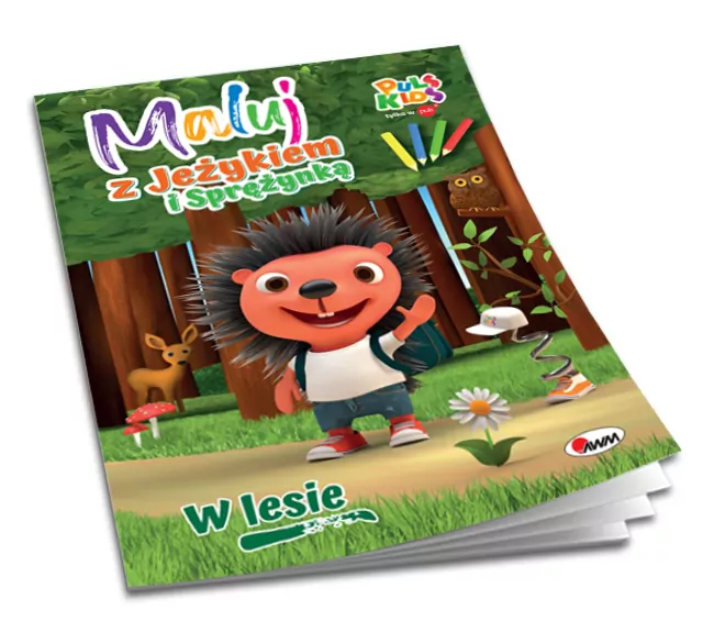 W lesie. Maluj z Jeżykiem i Sprężynką - tantis.pl