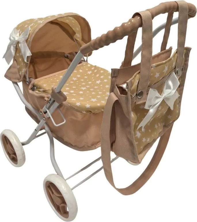 Wózek dla lalek głęboki z torbą - tantis.pl